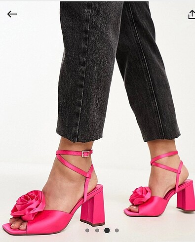 Asos saten davet ayakkabi