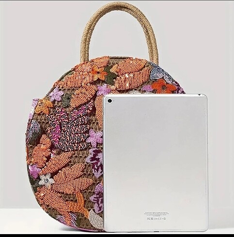 Beden çeşitli Renk pul payet isli beach bag