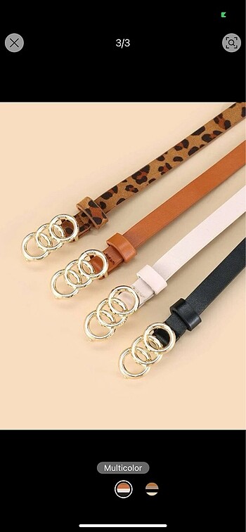 Zara 4 lü set kemer