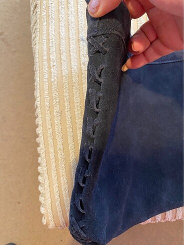 Beden MANGO süet clutch
