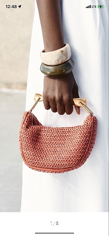 ZARA hasir clutch