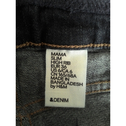 36 Beden H&M Denim Hamile pantolonu/ Mama Slim