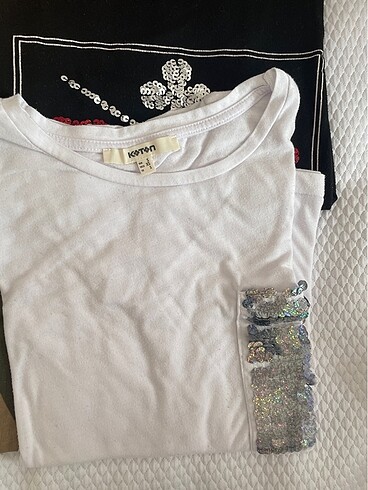 m Beden beyaz Renk 8 adet tshirt