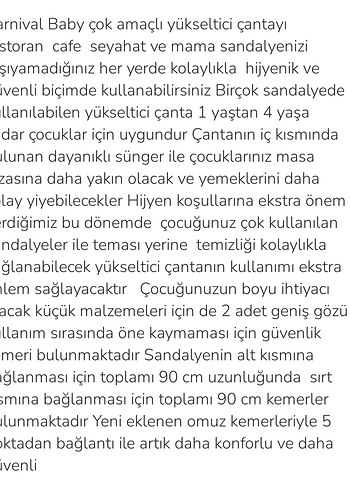 Portatif Bebek Mama Sandalyesi Aparatı - Görsel 2