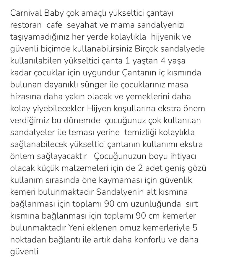 Portatif Bebek Mama Sandalyesi Aparatı - Görsel 2