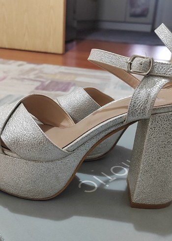 Hotiç Platform Topuklu Kadın Abiye Ayakkabı - Görsel 3