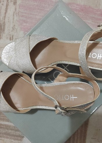 Hotiç Platform Topuklu Kadın Abiye Ayakkabı - Görsel 4