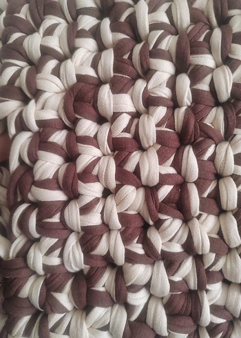 Kahverengi Örgü Kadın Çanta - Görsel 4