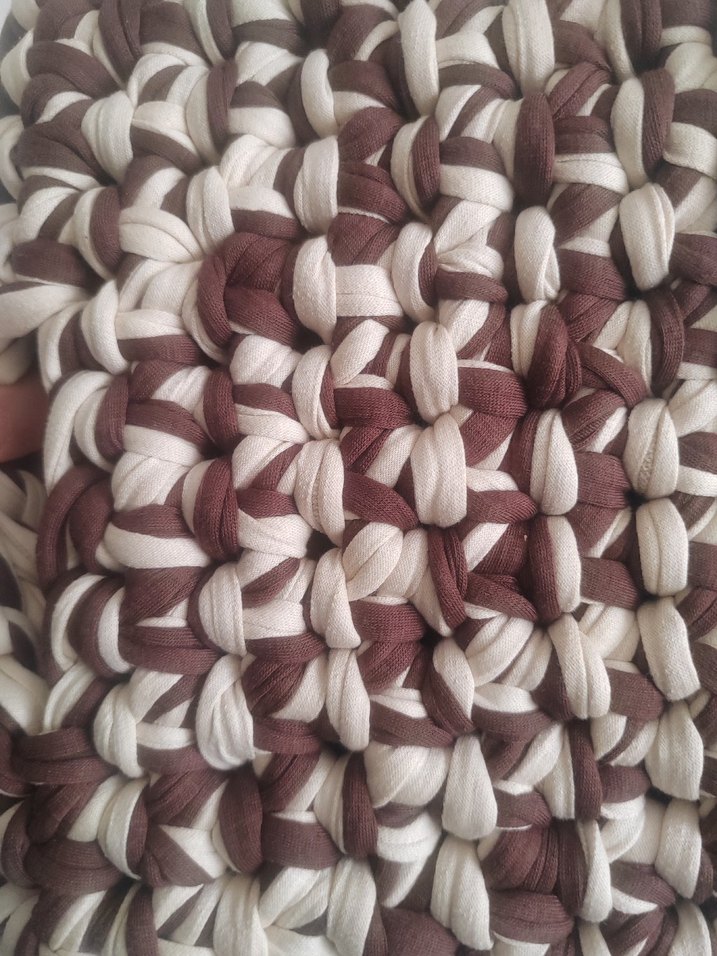 Kahverengi Örgü Kadın Çanta - Görsel 4