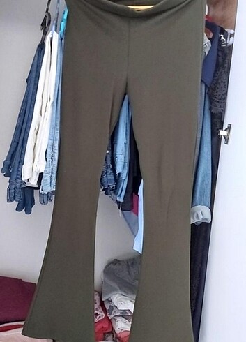 Dalgıç Kumaş Bol Paça Pantolon