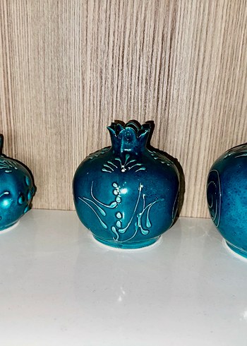 Turkuaz Renkli Nar Figürin Seti - Görsel 3