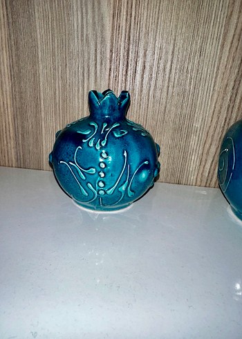 Turkuaz Renkli Nar Figürin Seti - Görsel 2