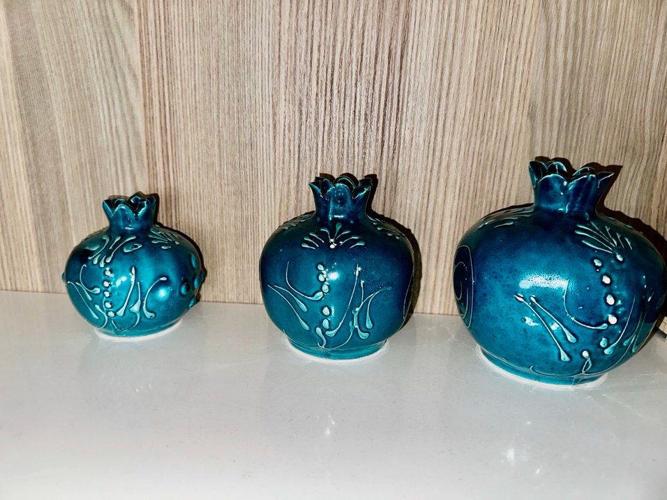 Turkuaz Renkli Nar Figürin Seti - Görsel 3