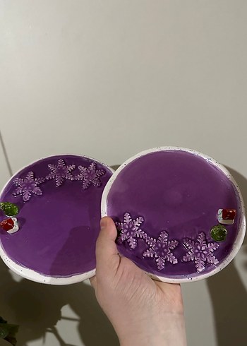 Mor Renkli sunumluk fincan da konulabiliyor çikokata kurabiye vs - Görsel 2