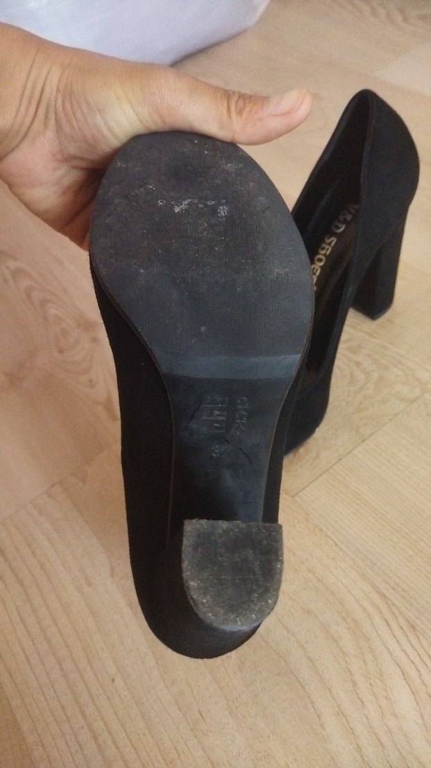 Siyah Tokalı Kadın Platform Topuklu Ayakkabı - Görsel 3