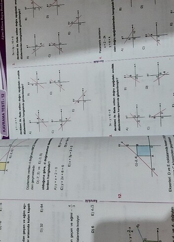  11 sınıf matematik test kitabı