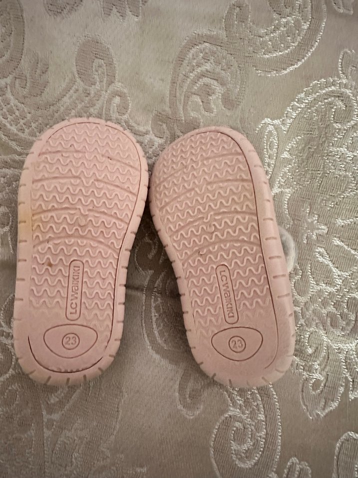 Kız Çocuk Gri Nakışlı Sıcak Panduf - Görsel 5