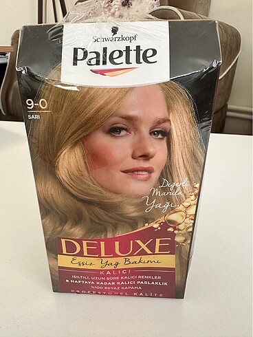Palette Deluxe 9-0 sarı kalıcı saç boyası