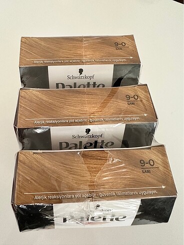 3 Paket Palette Deluxe 9-0 Sarı - Görsel 3