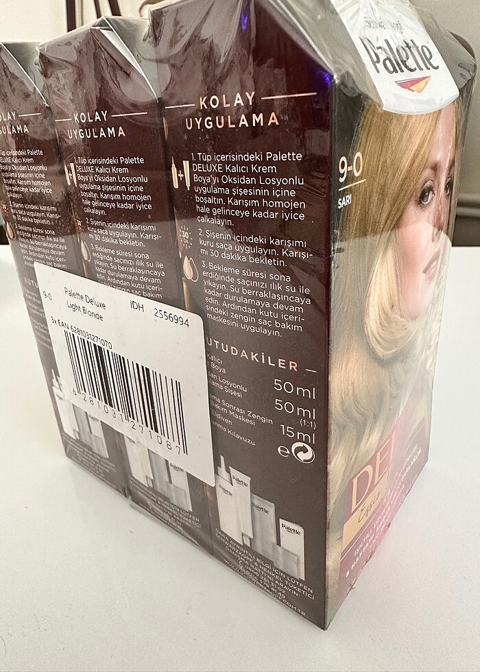 3 Paket Palette Deluxe 9-0 Sarı - Görsel 2