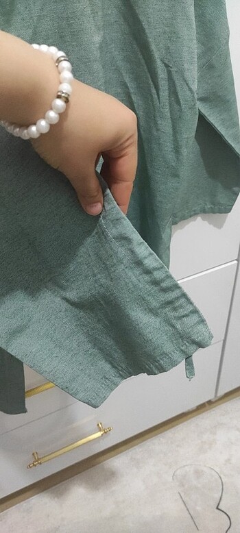 42 Beden yeşil Renk Geniş kesimlo gömlek