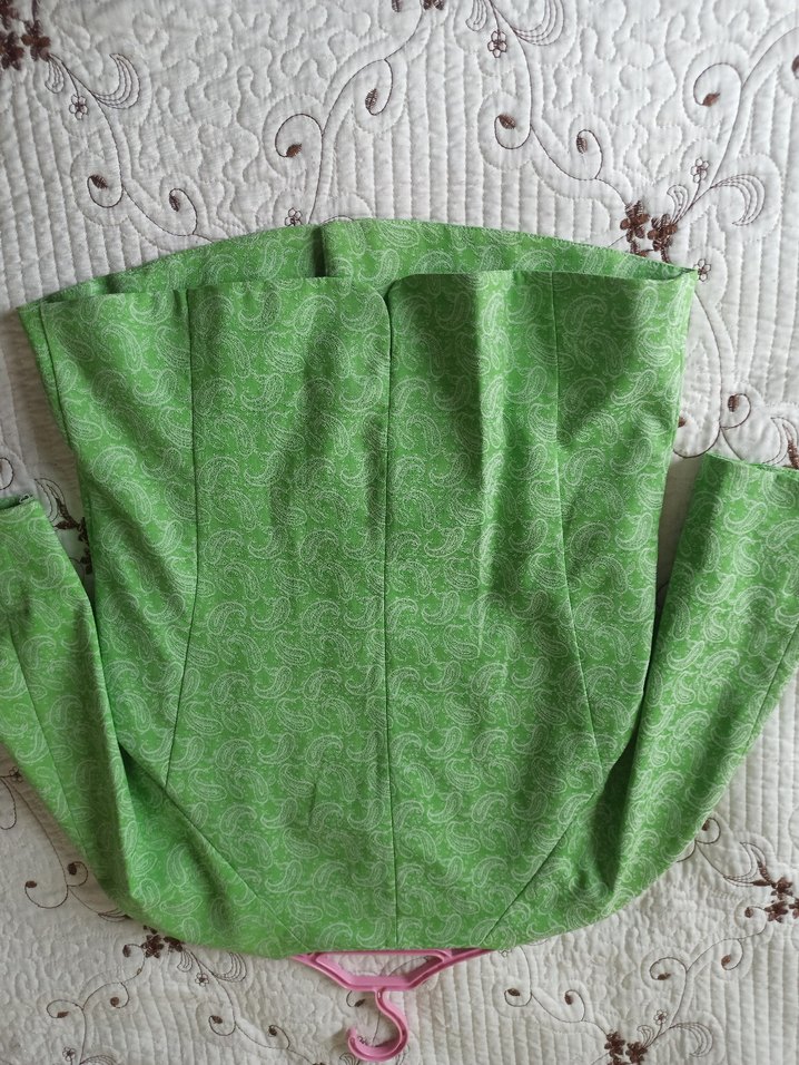 Yeşil Mini Düğmeli Hamile Ceketi - Görsel 3