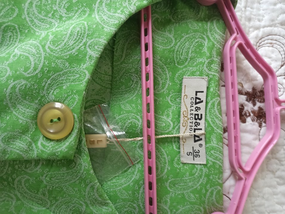 Yeşil Mini Düğmeli Hamile Ceketi - Görsel 4