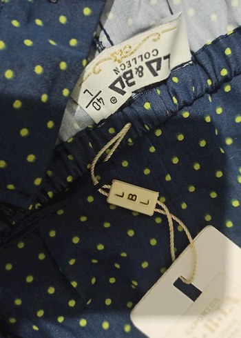 Lacivert Puantiyeli Straplez Midi Elbise - Görsel 5