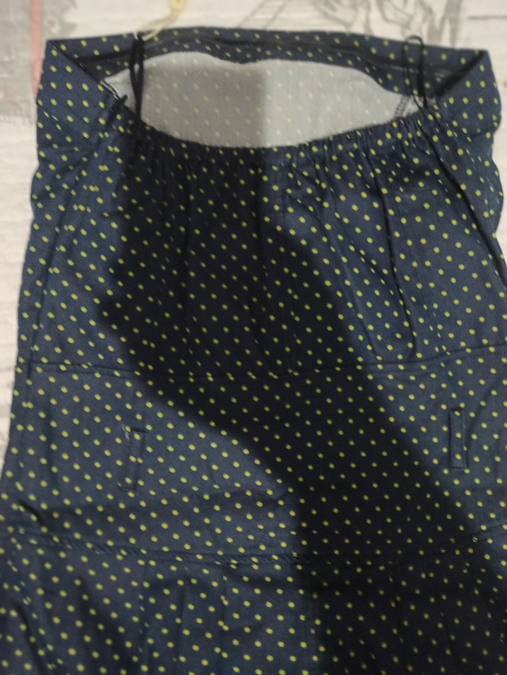 Lacivert Puantiyeli Straplez Midi Elbise - Görsel 4