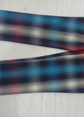 Kadın Çok Renkli yarı dusukbel elastan ekose pastelrenk  Kumaş - Görsel 5