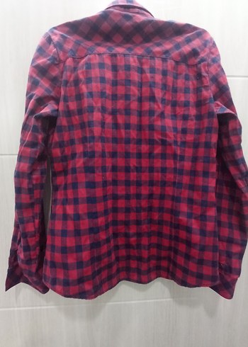 Kadın Kırmızı Kareli Uzun Kollu Gömlek defacto - Görsel 3