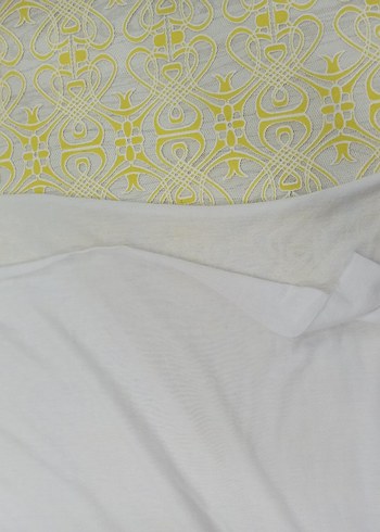 Beyaz Baskılı Kadın Tişört - Görsel 5