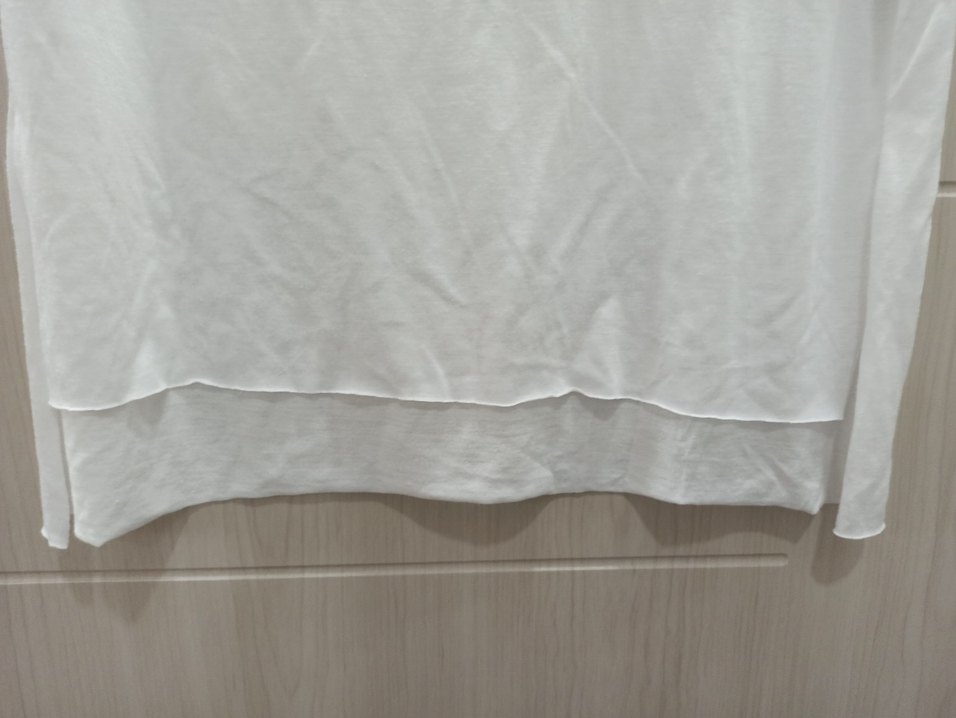 Beyaz Baskılı Kadın Tişört - Görsel 3