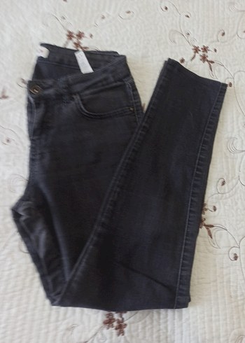 Kadın Gri Normal Kesim Denim Jean - Görsel 5