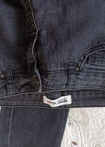 Kadın Gri Normal Kesim Denim Jean - Görsel 7