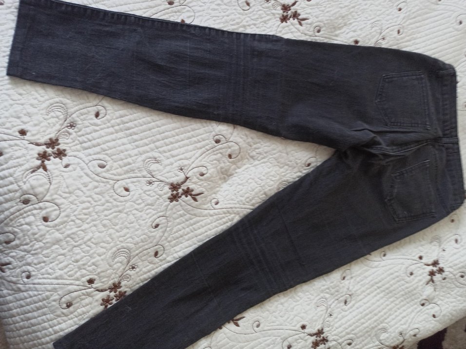 Kadın Gri Normal Kesim Denim Jean - Görsel 3