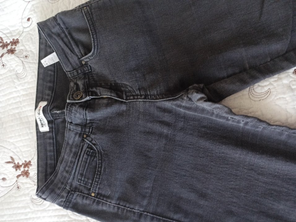 Kadın Gri Normal Kesim Denim Jean - Görsel 2