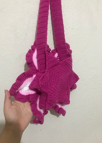 Beden pembe Renk Lily bag , Zambak çanta