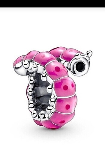  Beden pembe Renk tırtıl charm Pandora