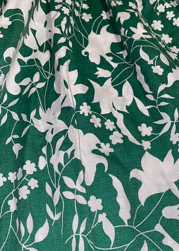 Yeşil Bohem Desenli Hamile Elbisesi - Görsel 3