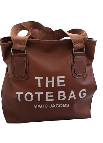 Marc Jacobs Aci kahve tote bag büyük boy elden tutmali omuz çantasi