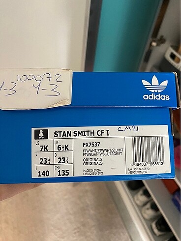 23 Beden beyaz Renk Adidas süperstar