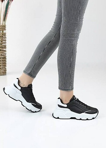 Diğer Unisex SİYAH BEYAZ SNEAKER 