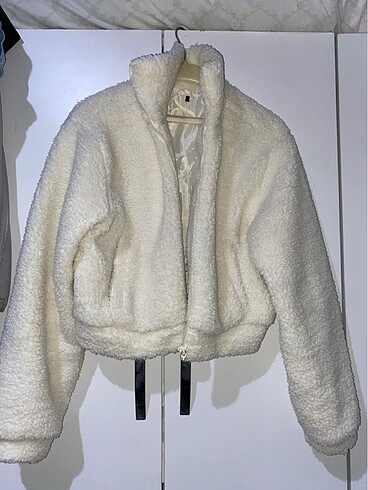 Crop Peluş ceket