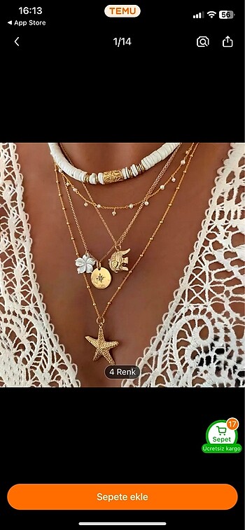 Diğer Çoklu kolye gold
