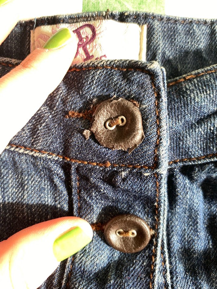 Kadın Koyu Mavi Denim Fırfırlı Mini Etek - Görsel 5