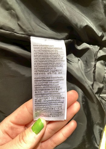 Calvin Klein Siyah Kemerli Kadın Kışlık Mont - Görsel 6