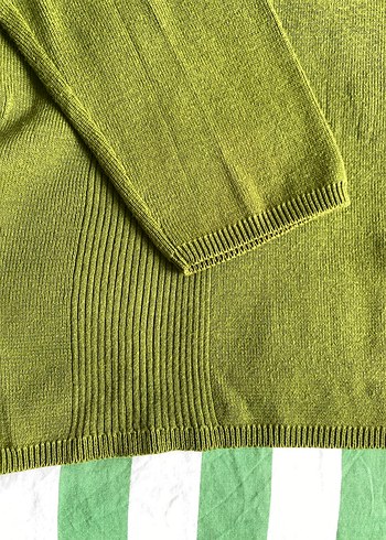 Levis Unisex Yeşil Uzun Kollu Triko Kazak - Görsel 7