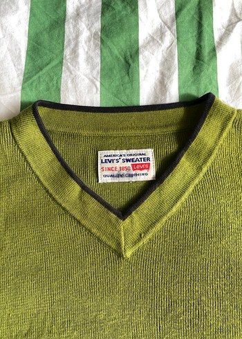 Levis Unisex Yeşil Uzun Kollu Triko Kazak - Görsel 2
