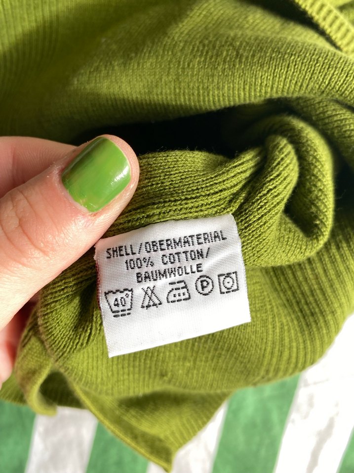 Levis Unisex Yeşil Uzun Kollu Triko Kazak - Görsel 5